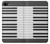 S2082 One Octave Piano Etui Coque Housse pour iPhone 7, iPhone 8