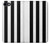 S2297 Black and White Vertical Stripes Etui Coque Housse pour iPhone 7, iPhone 8