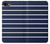 S2767 Navy White Striped Etui Coque Housse pour iPhone 7, iPhone 8