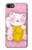 S3025 Pink Maneki Neko Lucky Cat Etui Coque Housse pour iPhone 7, iPhone 8