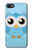 S3029 Cute Blue Owl Etui Coque Housse pour iPhone 7, iPhone 8