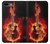 S0415 Fire Guitar Burn Etui Coque Housse pour iPhone 7 Plus, iPhone 8 Plus