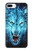 S0752 Blue Fire Grim Wolf Etui Coque Housse pour iPhone 7 Plus, iPhone 8 Plus
