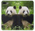 S1073 Panda Enjoy Eating Etui Coque Housse pour iPhone 7 Plus, iPhone 8 Plus