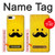 S1145 Soleil jaune Mustache Etui Coque Housse pour iPhone 7 Plus, iPhone 8 Plus