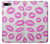 S2214 Pink Lips Kisses Etui Coque Housse pour iPhone 7 Plus, iPhone 8 Plus