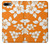 S2245 Hawaiian Hibiscus Orange Pattern Etui Coque Housse pour iPhone 7 Plus, iPhone 8 Plus