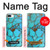 S2685 Aqua Turquoise imprimé graphique Gemme Etui Coque Housse pour iPhone 7 Plus, iPhone 8 Plus