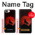 S2955 Loup Hurlant Rouge Lune Etui Coque Housse pour iPhone 7 Plus, iPhone 8 Plus