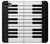 S3078 Black and White Piano Keyboard Etui Coque Housse pour iPhone 7 Plus, iPhone 8 Plus