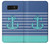 S2081 Nautical Anchor Etui Coque Housse pour Note 8 Samsung Galaxy Note8
