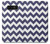 S2345 Navy Blue Shavron Zig Zag Pattern Etui Coque Housse pour Note 8 Samsung Galaxy Note8