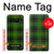 S2373 Motif vert Tartan Etui Coque Housse pour Note 8 Samsung Galaxy Note8