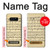S2504 Millésimé Partitions Etui Coque Housse pour Note 8 Samsung Galaxy Note8