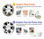 S2904 Chien d'impression de patte Etui Coque Housse pour Note 8 Samsung Galaxy Note8
