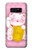 S3025 Pink Maneki Neko Lucky Cat Etui Coque Housse pour Note 8 Samsung Galaxy Note8