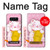 S3025 Rose Maneki Neko chat chanceux Etui Coque Housse pour Note 8 Samsung Galaxy Note8