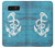 S3053 Marine Anchor Blue Etui Coque Housse pour Note 8 Samsung Galaxy Note8
