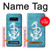 S3053 Marin Blue Anchor Etui Coque Housse pour Note 8 Samsung Galaxy Note8