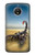 S0150 Desert Scorpion Etui Coque Housse pour Motorola Moto E4 Plus