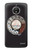 S0059 Retro Rotary Phone Dial On Etui Coque Housse pour Motorola Moto E4