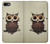 S0360 Coffee Owl Etui Coque Housse pour iPhone 7, iPhone 8