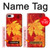 S0479 feuille d'érable Etui Coque Housse pour iPhone 7 Plus, iPhone 8 Plus
