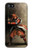 S0796 Japan Red Samurai Etui Coque Housse pour iPhone 5 5S SE