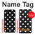 S2299 Noir Pois Etui Coque Housse pour iPhone 5 5S SE