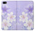 S2361 Purple White Flowers Etui Coque Housse pour iPhone 5 5S SE