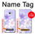 S2361 Fleurs blanches Violet Etui Coque Housse pour Samsung Galaxy A5 (2017)