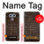 S2850 Imprimé alligator marron Peau graphique Etui Coque Housse pour LG G6