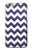 S2345 Navy Blue Shavron Zig Zag Pattern Etui Coque Housse pour iPhone 6 6S
