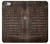 S2850 Brown Skin Alligator Graphic Printed Etui Coque Housse pour iPhone 6 6S