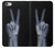S3101 X-ray Peace Sign Fingers Etui Coque Housse pour iPhone 6 6S