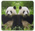 S1073 Panda Enjoy Eating Etui Coque Housse pour iPhone 6 Plus, 6S Plus