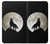 S1981 Wolf Howling at The Moon Etui Coque Housse pour iPhone 6 Plus, 6S Plus