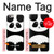 S2085 Panda minimaliste Etui Coque Housse pour iPhone 6 Plus, 6S Plus