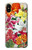 S3205 Retro Art Flowers Etui Coque Housse pour iPhone 7, iPhone 8