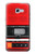S3204 Red Cassette Recorder Graphic Etui Coque Housse pour Samsung Galaxy A5 (2017)