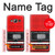 S3204 Rouge Cassette Recorder graphique Etui Coque Housse pour Samsung Galaxy J3 (2016)