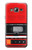 S3204 Red Cassette Recorder Graphic Etui Coque Housse pour Samsung Galaxy J3 (2016)
