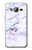 S3215 Seamless Pink Marble Etui Coque Housse pour Samsung Galaxy J3 (2016)