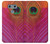 S3201 Pink Peacock Feather Etui Coque Housse pour LG G6