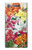 S3205 Retro Art Flowers Etui Coque Housse pour Sony Xperia XZ1