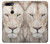 S2399 White Lion Face Etui Coque Housse pour OnePlus 5T