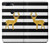 S2794 Black and White Striped Deer Gold Sparkles Etui Coque Housse pour OnePlus 5T