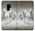 S0933 White Horses Etui Coque Housse pour Samsung Galaxy S9 Plus