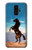 S0934 Wild Black Horse Etui Coque Housse pour Samsung Galaxy S9 Plus
