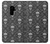 S2371 Skull Vintage Monochrome Pattern Etui Coque Housse pour Samsung Galaxy S9 Plus